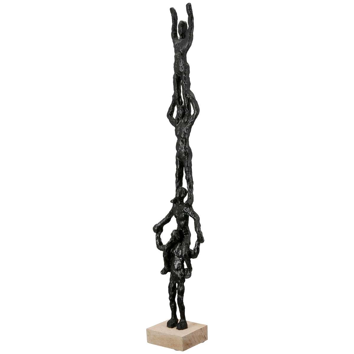 Skulptur – Strukturierte Oberfläche, Symbolische Figur, Schwarzes Design - Teamspirit | Gilde