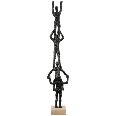 Skulptur – Strukturierte Oberfläche, Symbolische Figur, Schwarzes Design - Teamspirit | Gilde