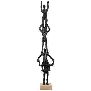 Skulptur – Strukturierte Oberfläche, Symbolische Figur, Schwarzes Design - Teamspirit | Gilde