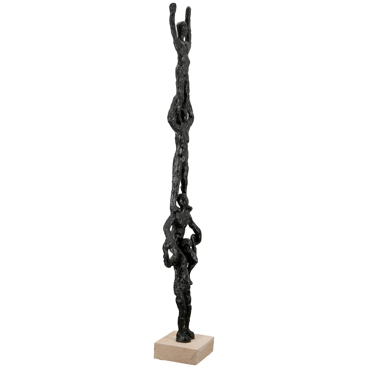 Skulptur – Strukturierte Oberfläche, Symbolische Figur, Schwarzes Design - Teamspirit | Gilde