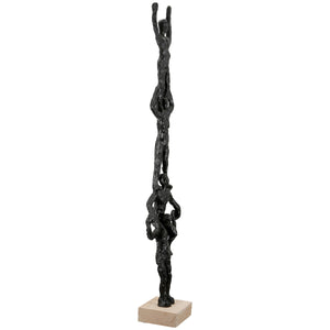 Skulptur – Strukturierte Oberfläche, Symbolische Figur, Schwarzes Design - Teamspirit | Gilde