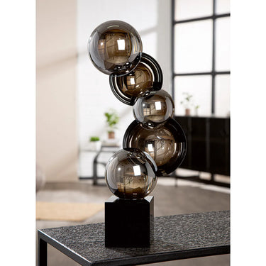 Skulptur – Künstlerische Form, Glänzendes Glas, Glas Kunst, Höhe 39 cm - Rondo | Gilde