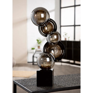 Skulptur – Künstlerische Form, Glänzendes Glas, Glas Kunst, Höhe 39 cm - Rondo | Gilde