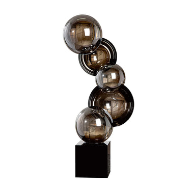 Skulptur – Künstlerische Form, Glänzendes Glas, Glas Kunst, Höhe 39 cm - Rondo | Gilde