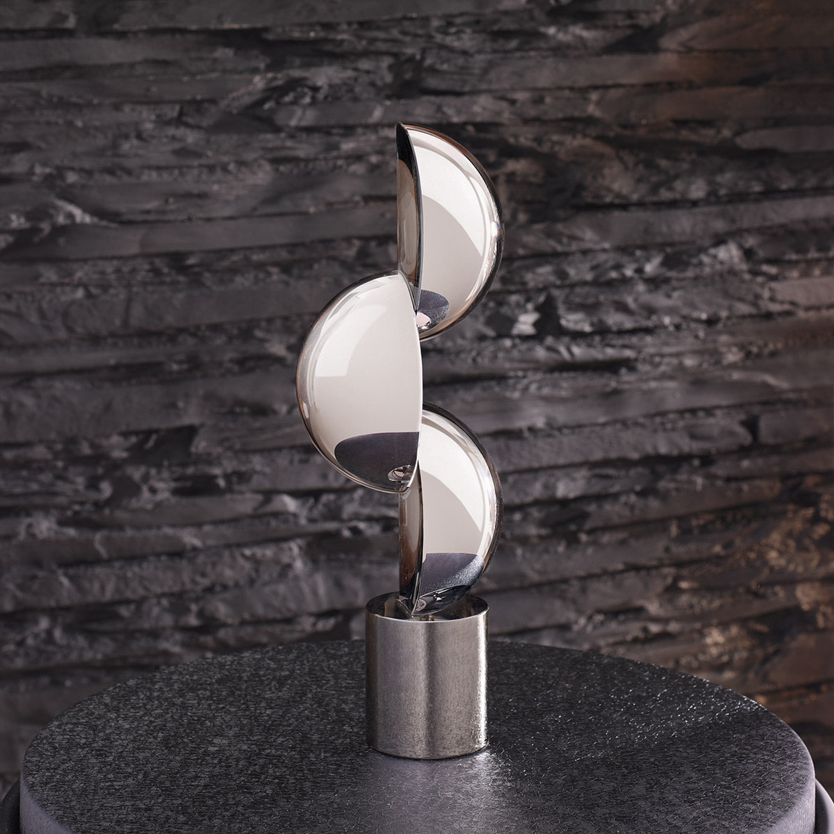 Skulptur – Künstlerische Form, Glänzendes Glas, Glas Kunst, Höhe 33 cm - Harpo | Gilde
