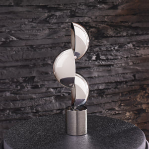 Skulptur – Künstlerische Form, Glänzendes Glas, Glas Kunst, Höhe 33 cm - Harpo | Gilde