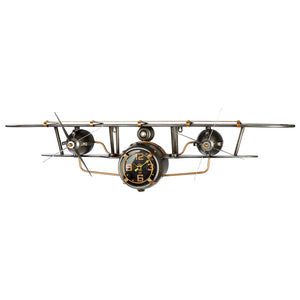 Wanduhr – Flugzeug Design, Drehbarer Propeller, Versteckter Stauraum | Gilde