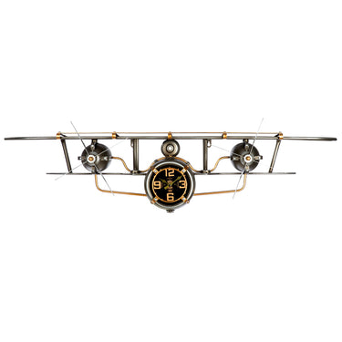 Wanduhr – Flugzeug Design, Drehbarer Propeller, Versteckter Stauraum | Gilde