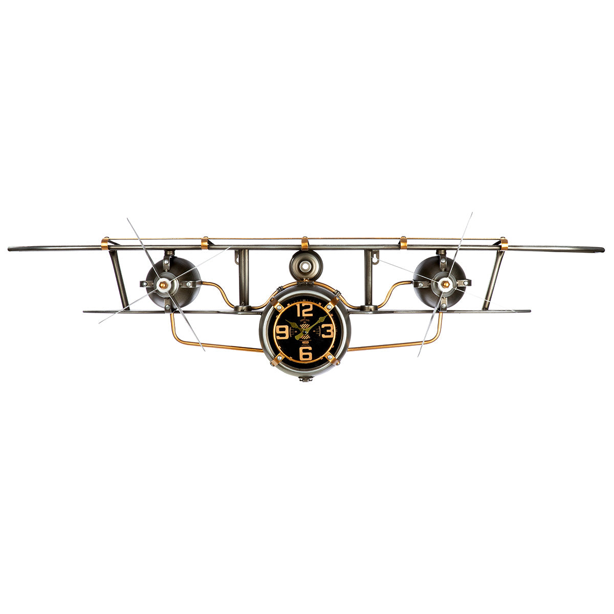 Wanduhr – Flugzeug Design, Drehbarer Propeller, Versteckter Stauraum | Gilde