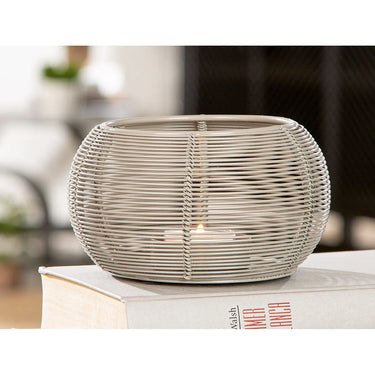 Windlicht – Gestreiftes Muster, Runde Form, 7.5cm Höhe - Rica | Gilde