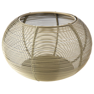 Windlicht – Gestreiftes Muster, Runde Form, 11cm Höhe - Rica | Gilde