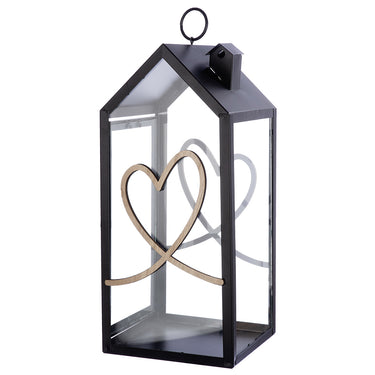 Laterne – Haus Design, Herz Motiv, Geriffeltes Glas - Heart | Gilde