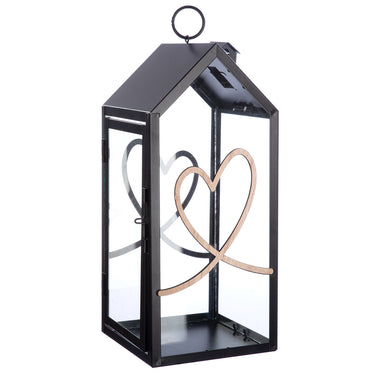 Laterne – Haus Design, Herz Motiv, Geriffeltes Glas - Heart | Gilde