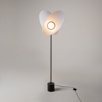 Floor Lamp Black Aluminum Frame with Two Adjustable Oval Fabric Shades & Integrated LED – MOD396FL-L10W3K | Maytoni