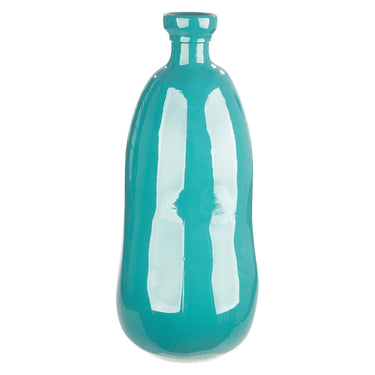 Bodenvase – Organische Form, Recyceltes Glas, Blaues Design - Sylt | Gilde