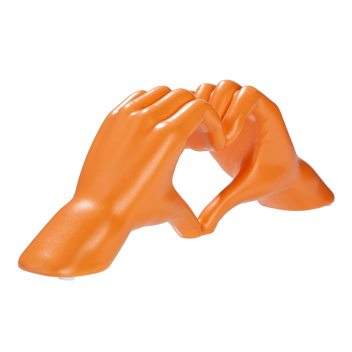Dekoobjekt – Herz Motiv, Matte Oberfläche, Orange Farbe - Heart | Gilde