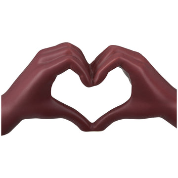 Dekoobjekt – Herz Motiv, Matte Oberfläche, Dunkelrote Farbe - Heart | Gilde