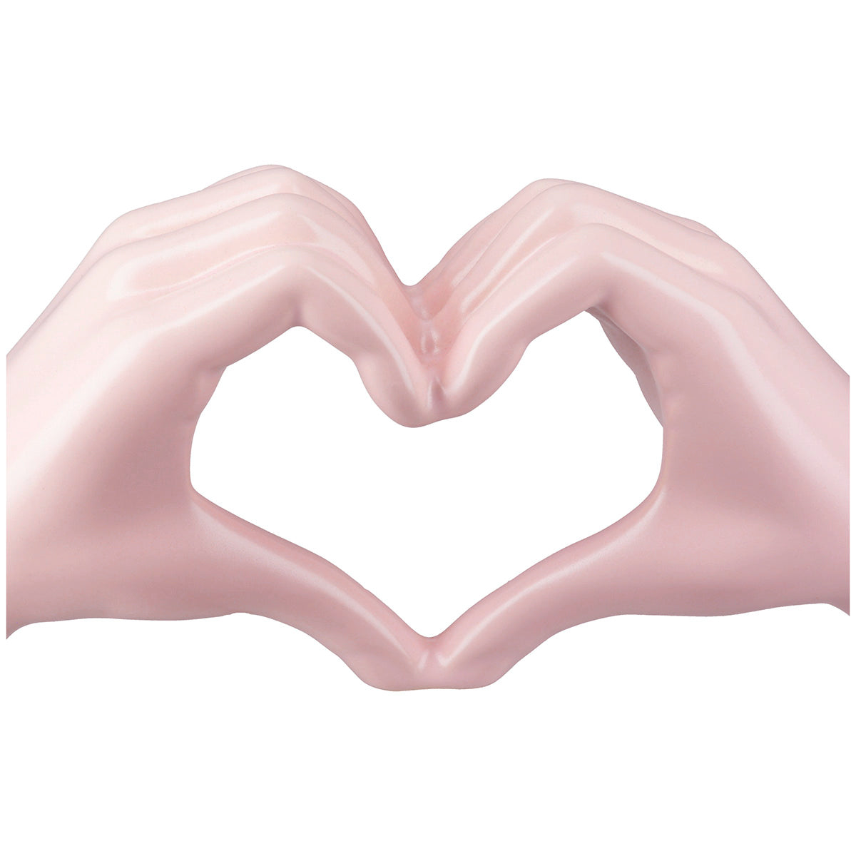Dekoobjekt – Herz Motiv, Glänzende Oberfläche, Rosa Farbe - Heart | Gilde