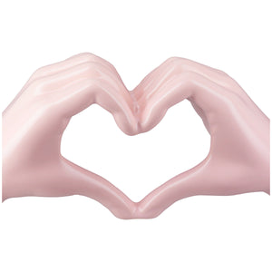 Dekoobjekt – Herz Motiv, Glänzende Oberfläche, Rosa Farbe - Heart | Gilde