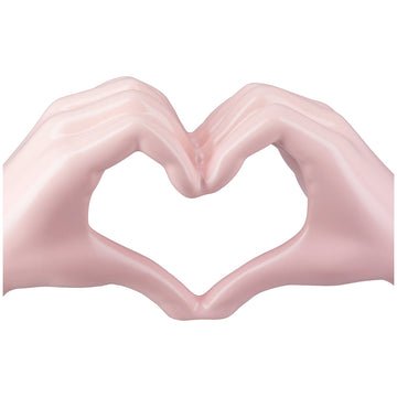 Dekoobjekt – Herz Motiv, Glänzende Oberfläche, Rosa Farbe - Heart | Gilde