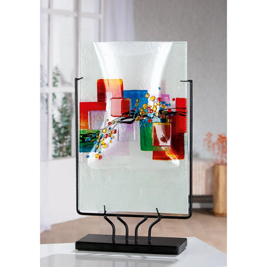 Bodenvase – Rechteckige Form, Kunstvolle Gestaltung, Glas Kunst - Willou | Gilde