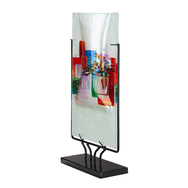 Bodenvase – Rechteckige Form, Kunstvolle Gestaltung, Glas Kunst - Willou | Gilde