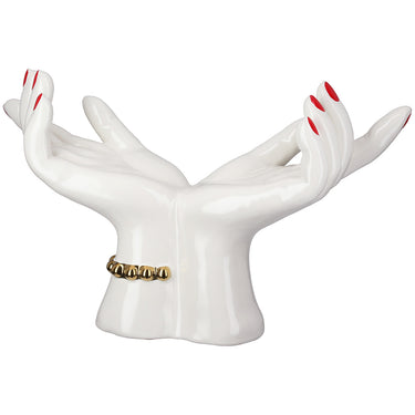 Dekoobjekt – Hand Motiv, Glasierte Oberfläche, Skulpturale Form - Hands | Gilde