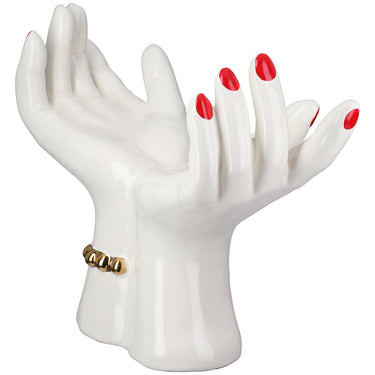 Dekoobjekt – Hand Motiv, Glasierte Oberfläche, Skulpturale Form - Hands | Gilde