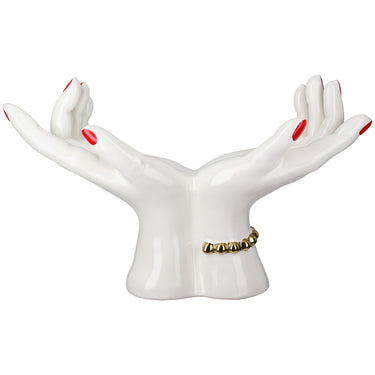 Dekoobjekt – Hand Motiv, Glasierte Oberfläche, Skulpturale Form - Hands | Gilde