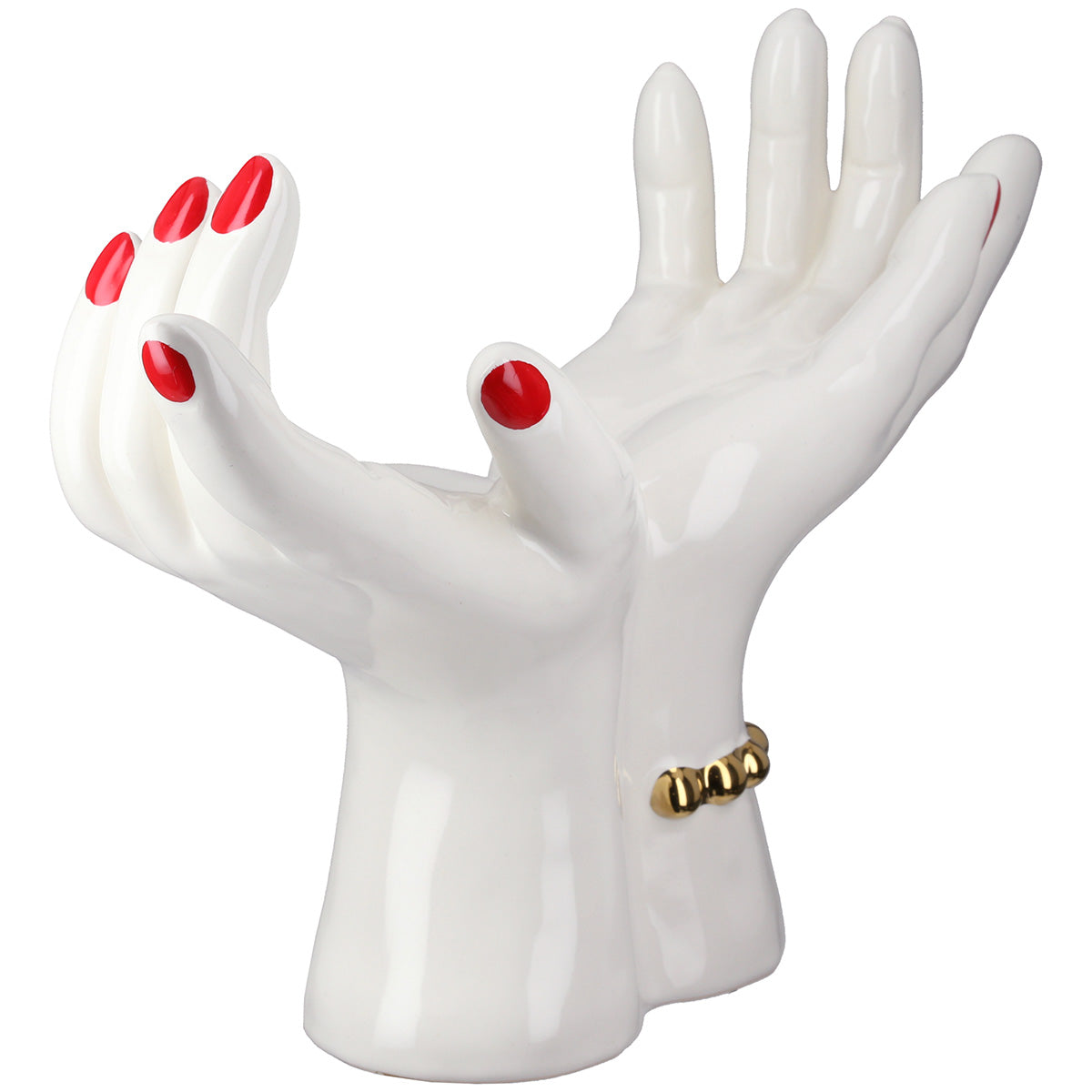 Dekoobjekt – Hand Motiv, Glasierte Oberfläche, Skulpturale Form - Hands | Gilde