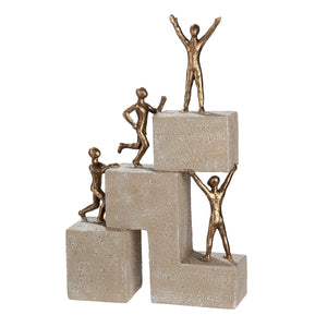 Figur – Metallische Optik, Steinoptik Finish, Personen Design - Success | Gilde