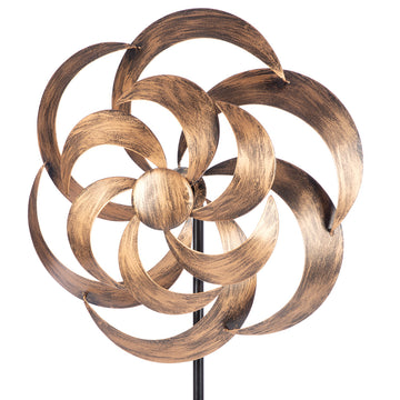 Windrad – Metall Design, Antik Finish, 106cm Höhe - Spiral | Gilde