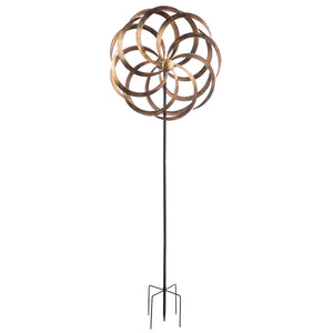 Windrad – Metall Design, Antik Finish, 161cm Höhe - Spiral | Gilde