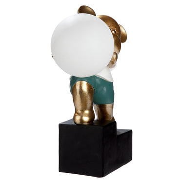 Tischleuchte – Glänzendes Kunstharz, Goldfarbenes Finish, Bären Design - Howard | Gilde
