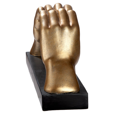 Tischleuchte – Glänzendes Kunstharz, Mattgold Finish, Herz Design - Gilde