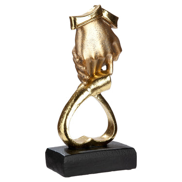 Skulptur – Mattes Kunstharz, Herz Design, Hände Motiv - Just Married | Gilde