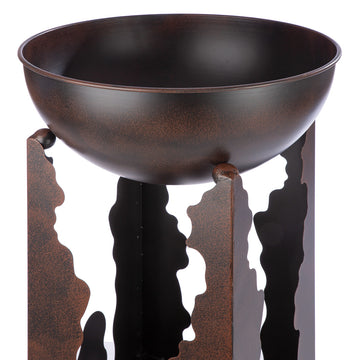 Schalenständer – Metall Design, Antik Finish, Brauner Farbton - Formatura | Gilde