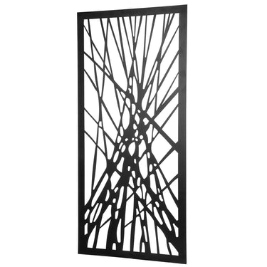 Wandrelief – Metall Design, Mattes Finish, Geometrisches Muster - Contrail | Gilde