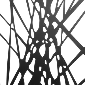 Wandrelief – Metall Design, Mattes Finish, Geometrisches Muster - Contrail | Gilde