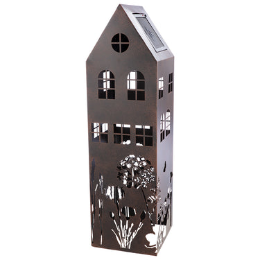 Dekoobjekt – Metall Design, Antik Finish, Haus Silhouette - Wild Flowers | Gilde