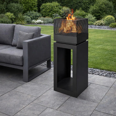 Feuerkorb – Zeitloses Design, Mattes Metall, Exklusive Optik | Gilde