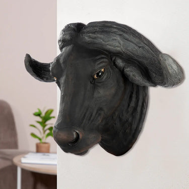 Wandobjekt – Markantes Design, Strukturierte Oberfläche, Schwarze Optik - Bison | Gilde