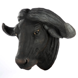 Wandobjekt – Markantes Design, Strukturierte Oberfläche, Schwarze Optik - Bison | Gilde