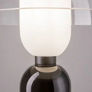 Table lamp with modern metal, ceramic, and glass accent, dimmable and energy-saving LED – Memory | Maytoni