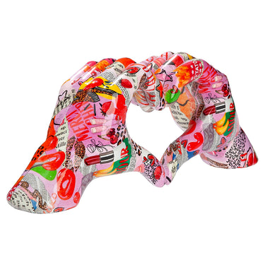 Dekoobjekt – Kunstharz Material, Hand Motiv, Herz Design - OOH LALA | Gilde