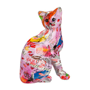 Figur – Kunstharz Material, Katzen Design, Mehrfarbige Optik - Ooh Lala | Gilde
