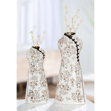 Vase – Keramik Material, Kleid Design, Blumen Motiv - Sakura | Gilde