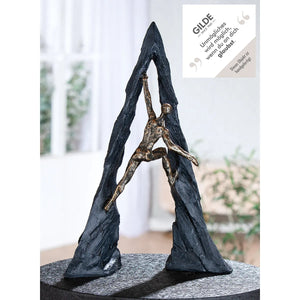 Skulptur – Poly Material, Strukturierte Oberfläche, Bronze Finish - Climber | Gilde