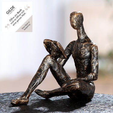 Skulptur – Kunstharz Material, Buch Motiv, Antik Finish - Reading | Gilde