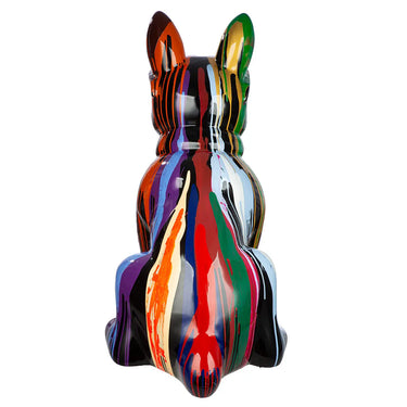 Dekofigur – Mehrfarbiger Glanz, Schwarzer Akzent, Bemalte Oberfläche, 122 cm - Colores | Gilde
